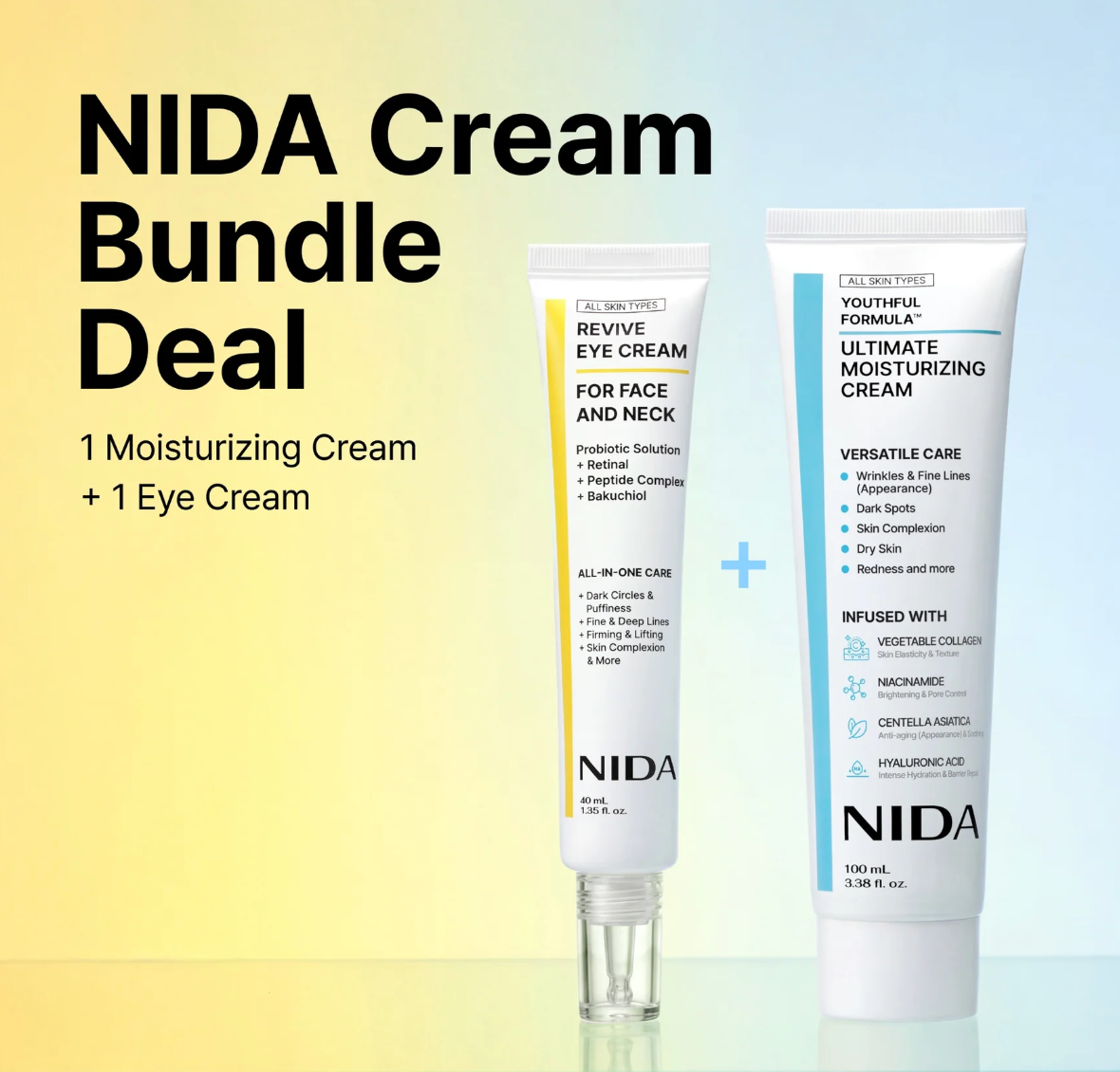 Paquete de crema NIDA YouthfulFormula™ y crema para el contorno de ojos