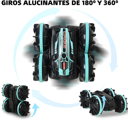 Auto RC Anfibio 360° – Resistente a Agua, Lodo y Tierra