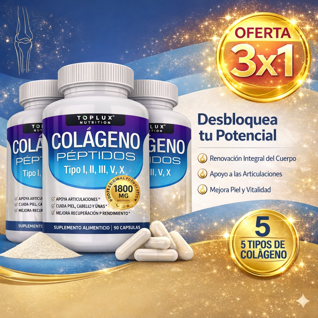 COLLAGEN PEPTIDES 60 CAPSULAS – OFERTA 3X1 SOLO HOY