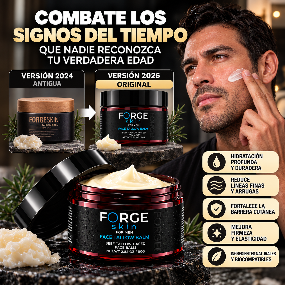 FORGE Skin For Men — Hidratación Profunda Y Cuidado Facial Masculino