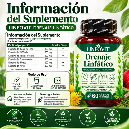 Drenaje Linfático – Apoyo Natural para la Eliminación de Líquidos y el Control de Peso PAGA 1 LLEVA 2
