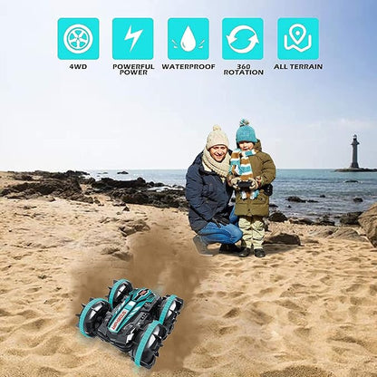 Auto RC Anfibio 360° – Resistente a Agua, Lodo y Tierra