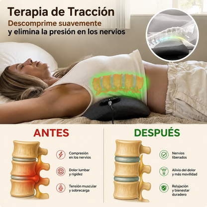 Masajeador Triple Fusión | Alivio y Relajación para Espalda y Zona Lumbar