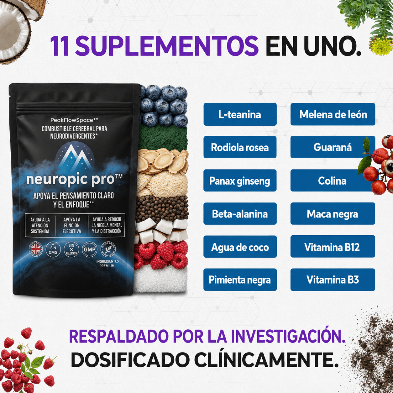 Neuropic  Pro ™ - Gomitas nootrópicas avanzadas