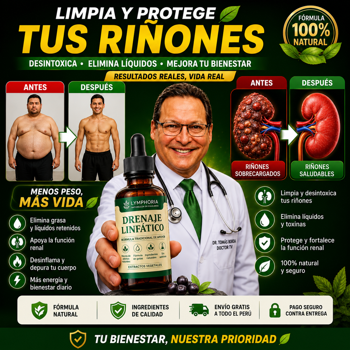 GOTAS DRENAJE LINFATICO | DRENA LA HINCHAZÓN DEL ROSTRO, ABDOMEN Y PIERNAS NATURALMENTE
