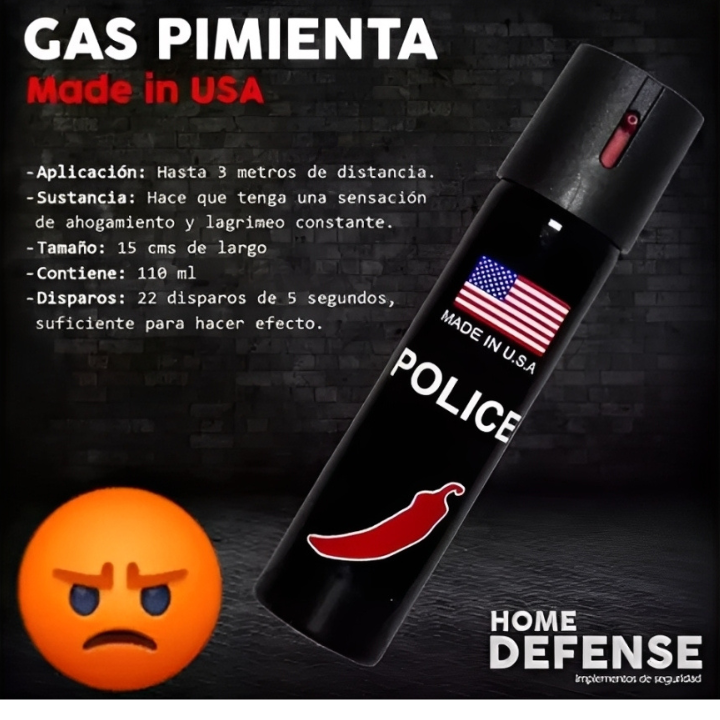 Spray Gas Pimienta Ergonómico Marca Police - (Made In Usa)