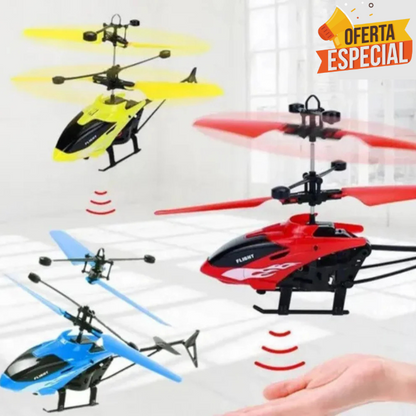 HELICÓPTERO VOLADOR CON SENSOR Y CONTROL REMOTO - OFERTA 2X1 SOLO POR HOY