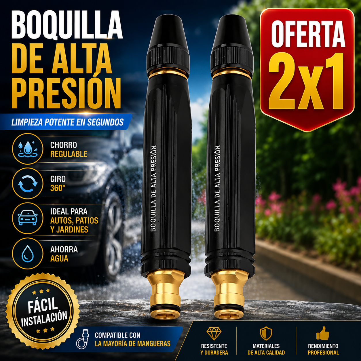 Boquilla de agua de alta presión - oferta 2x1