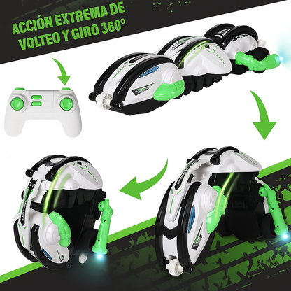 Vehículo Gusano a Control Remoto con Giro de 360°